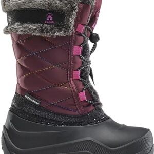 Kamik Kids Snow Boots - Burgundy and Black